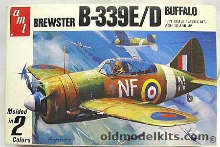 AMT 1/72 Brewster B-339E/D Buffalo Royal New Zealand AF 488th or Royal Dutch AF Group V, 7116 plastic model kit